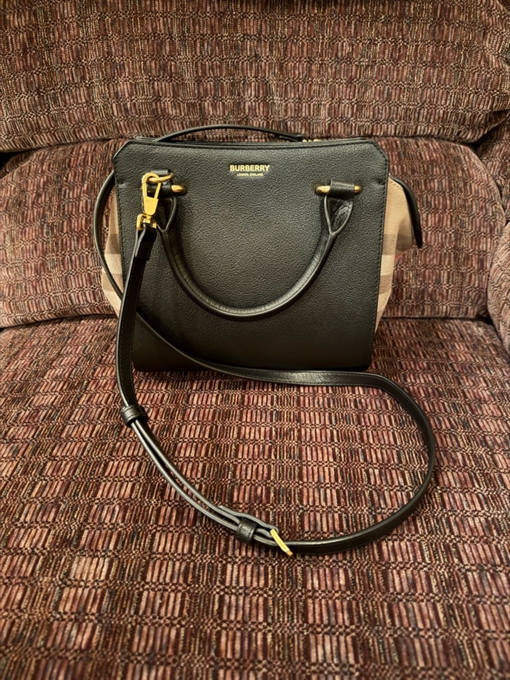 Burberry Banwell Mini Leather Tote/Purse